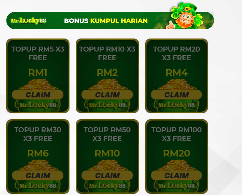 MrLucky88 - Bonus Kumpul Harian - mrlucky88a