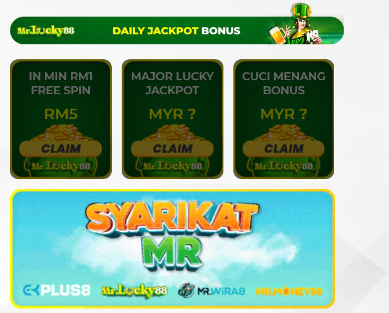 MrLucky88 - Daily Jackpot Bonus - mrlucky88a