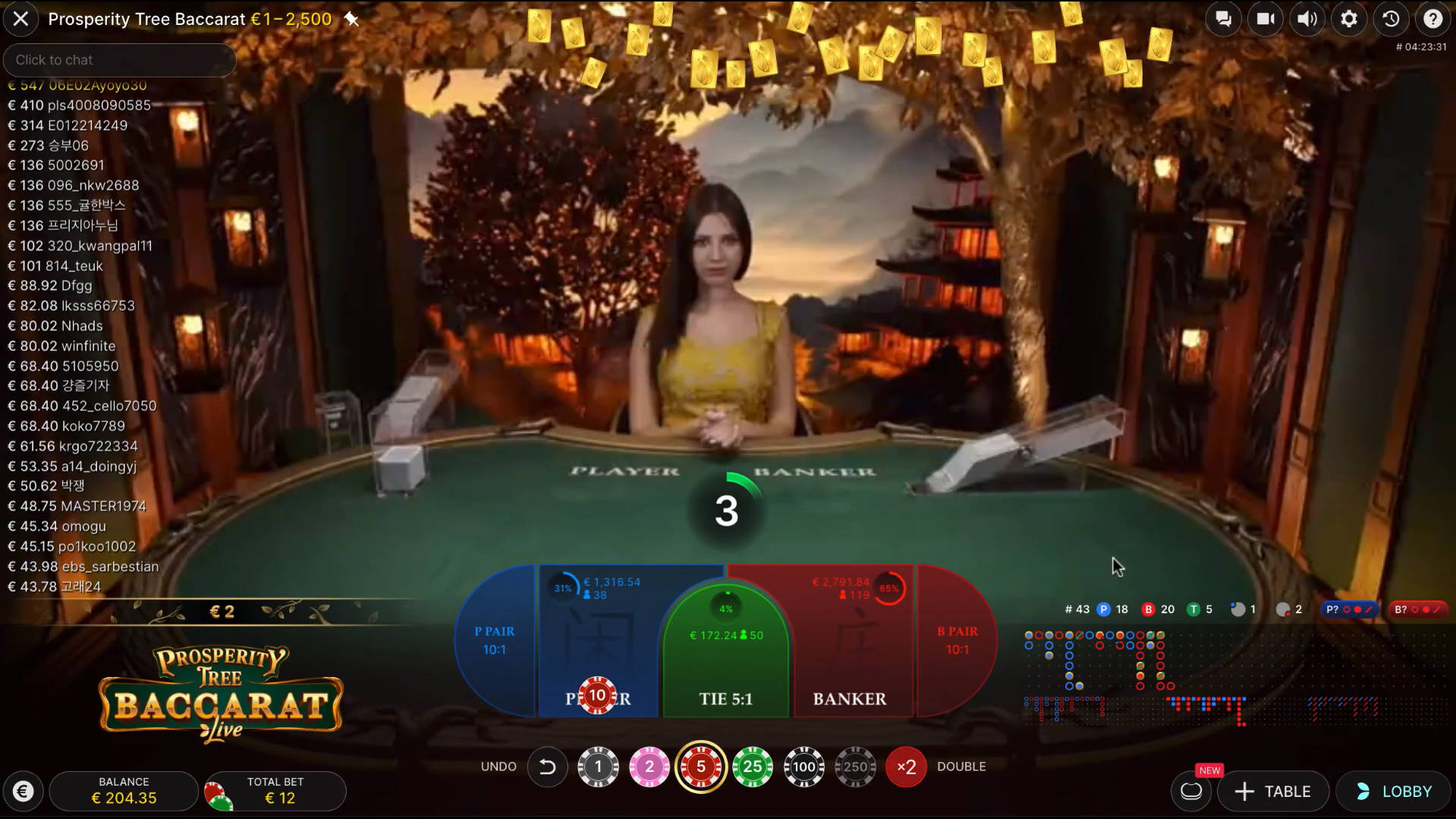 Prosperity Tree Baccarat - Gameplay 1 - mrlucky88a