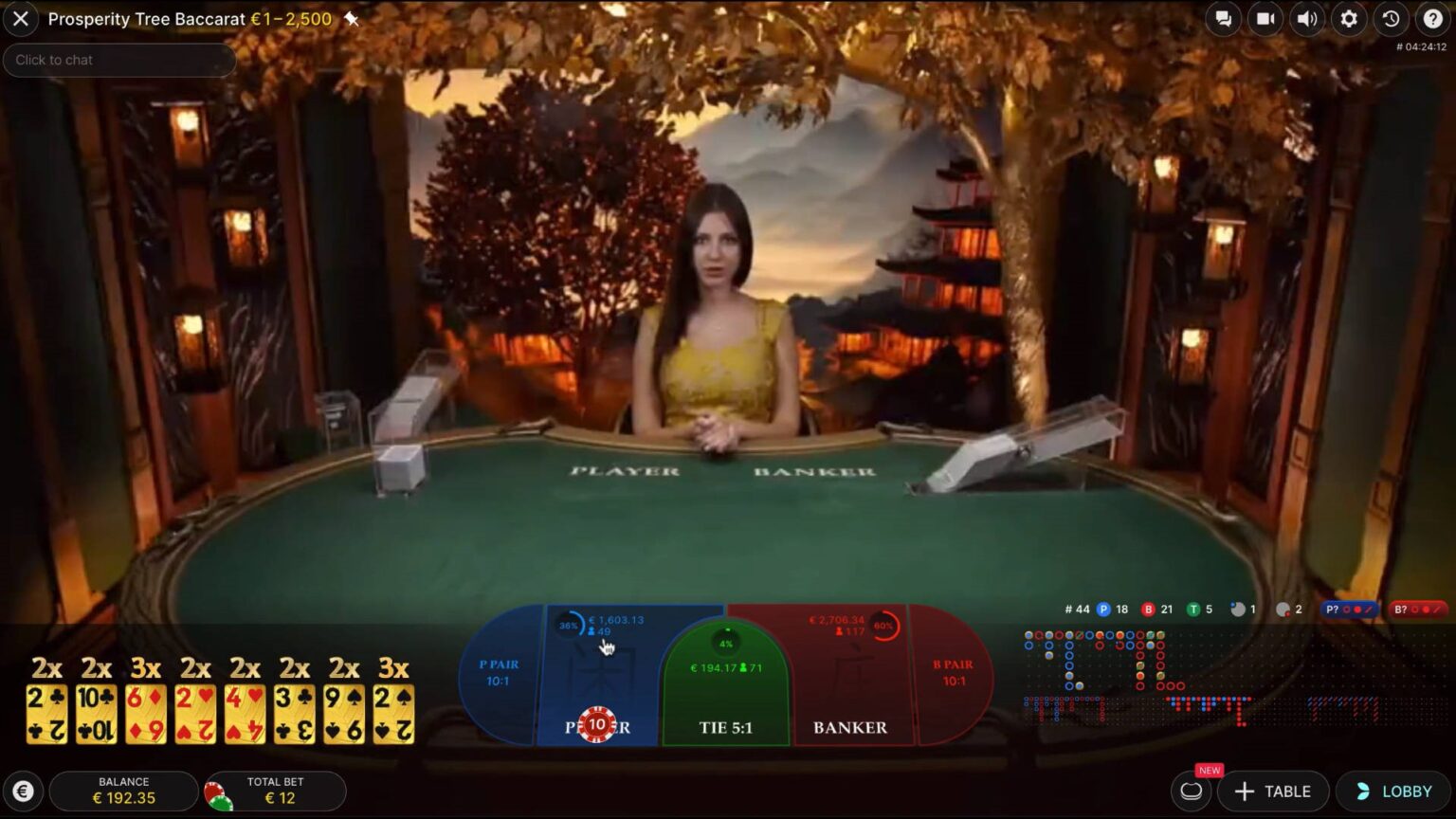 Prosperity Tree Baccarat - Gameplay 2 - mrlucky88a