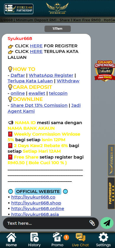 Syukur668 - Livechat - mrlucky88a