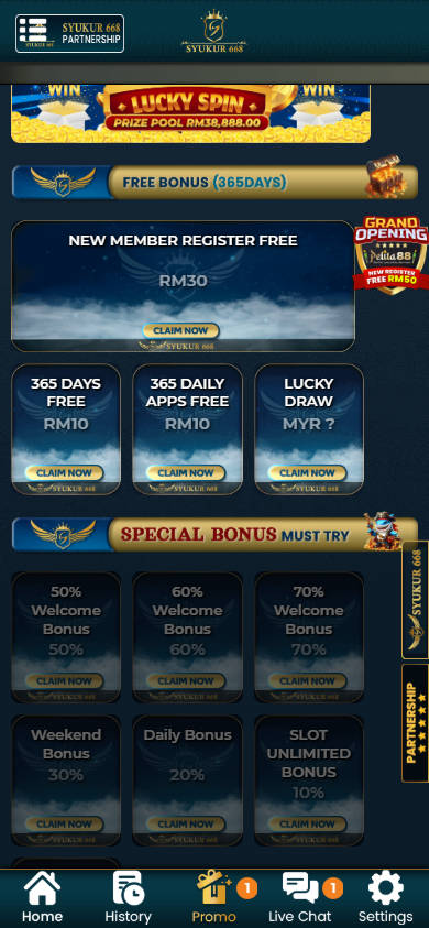 Syukur668 - Promotion - mrlucky88a