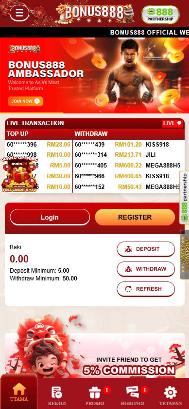 Bonus888 - Homepage - mrlucky88a