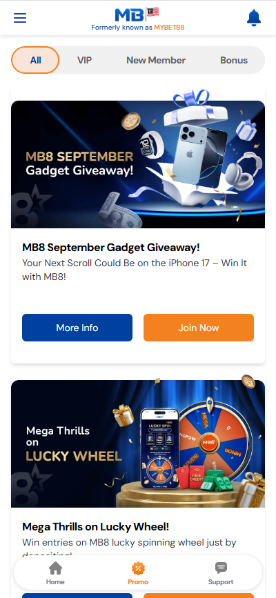 MYBET88 - Promotion - mrlucky88a